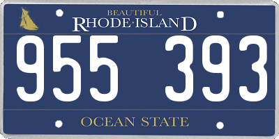 RI license plate 955393