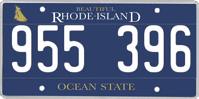 RI license plate 955396