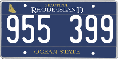 RI license plate 955399