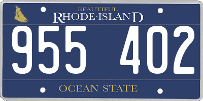 RI license plate 955402