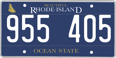 RI license plate 955405