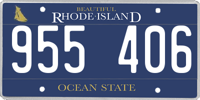 RI license plate 955406