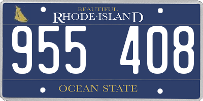 RI license plate 955408