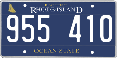 RI license plate 955410
