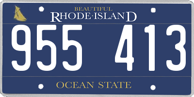 RI license plate 955413