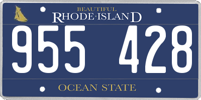 RI license plate 955428