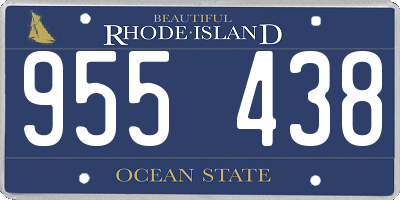 RI license plate 955438