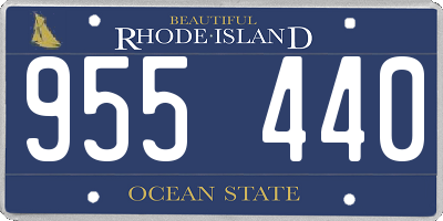 RI license plate 955440