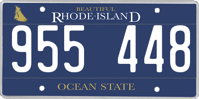 RI license plate 955448