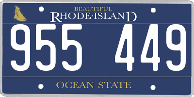 RI license plate 955449