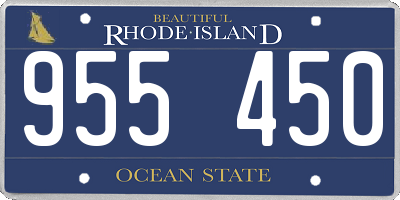 RI license plate 955450