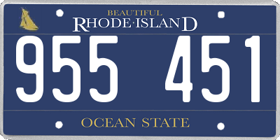 RI license plate 955451