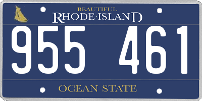 RI license plate 955461
