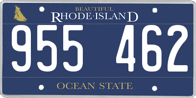 RI license plate 955462