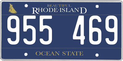 RI license plate 955469