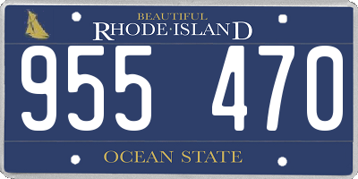 RI license plate 955470