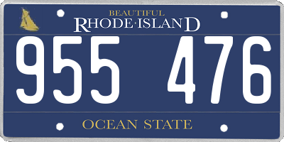 RI license plate 955476