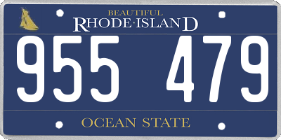 RI license plate 955479