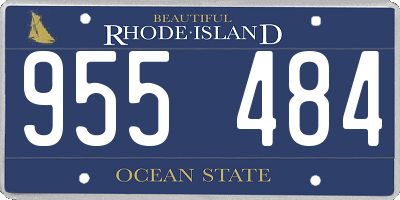 RI license plate 955484