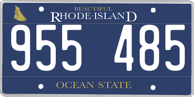 RI license plate 955485