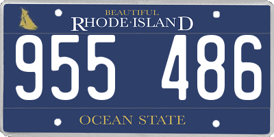 RI license plate 955486