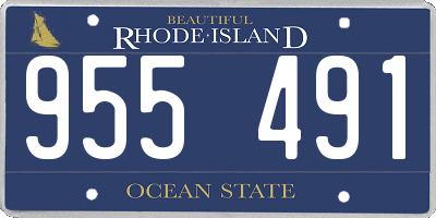 RI license plate 955491