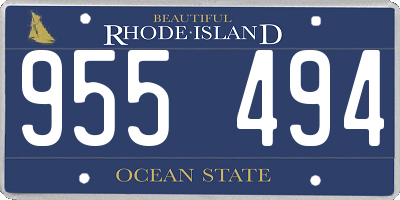 RI license plate 955494