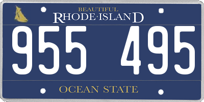 RI license plate 955495