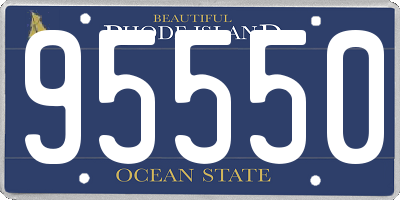 RI license plate 95550