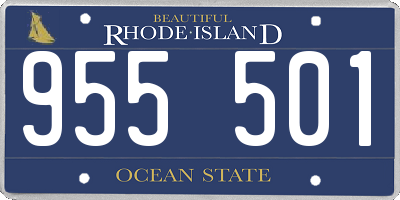 RI license plate 955501