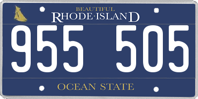 RI license plate 955505