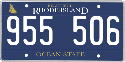 RI license plate 955506