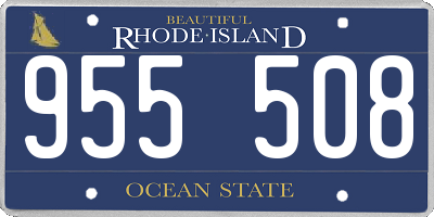 RI license plate 955508