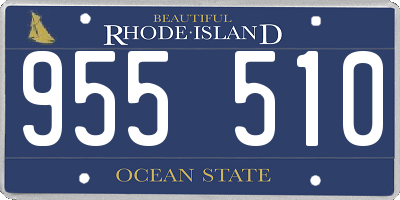 RI license plate 955510
