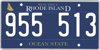 RI license plate 955513
