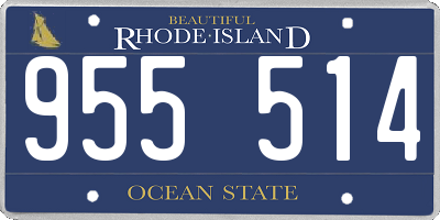 RI license plate 955514