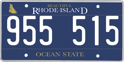 RI license plate 955515
