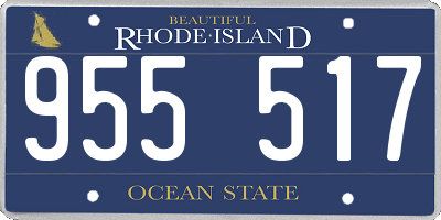 RI license plate 955517