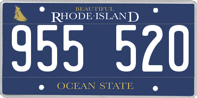 RI license plate 955520
