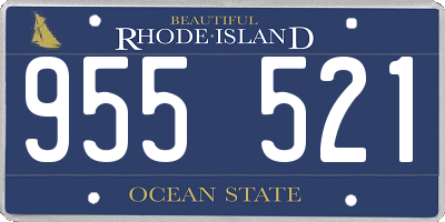 RI license plate 955521