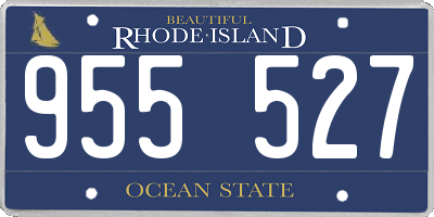 RI license plate 955527