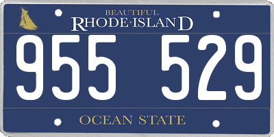 RI license plate 955529