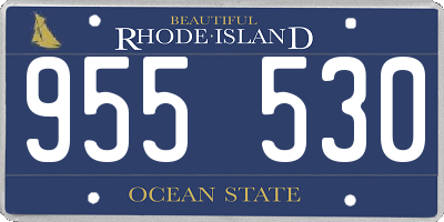 RI license plate 955530
