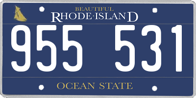 RI license plate 955531