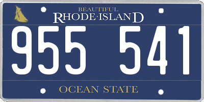 RI license plate 955541
