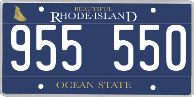 RI license plate 955550