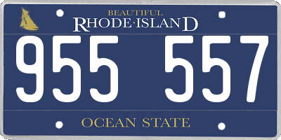 RI license plate 955557