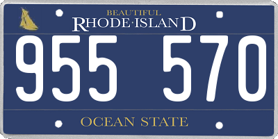 RI license plate 955570