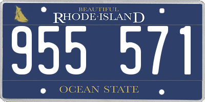 RI license plate 955571