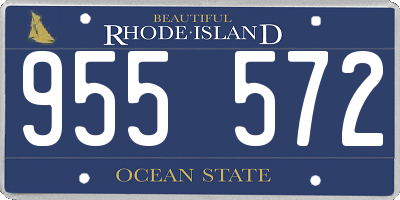 RI license plate 955572